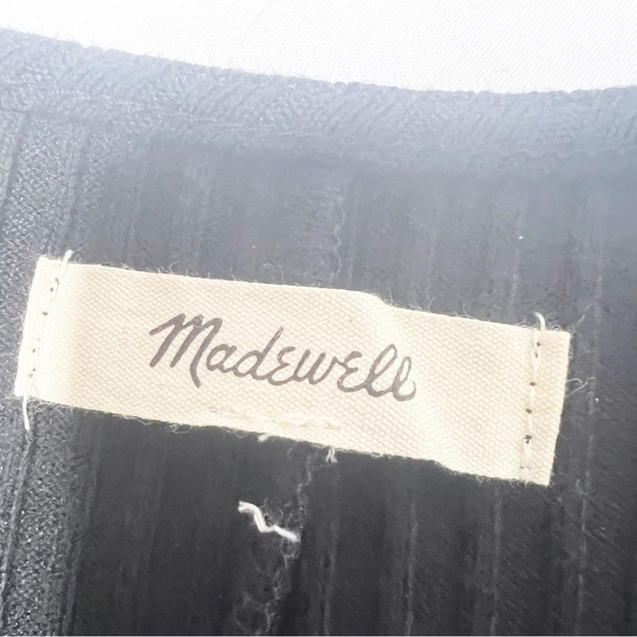 Madewell Button Front Ribbed Mini Dress - Picture 7 of 9